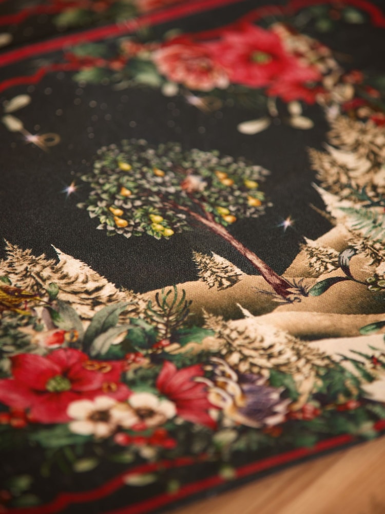 Joe Browns 4 Pack Green Twelve Tidings Of Christmas Placemats - Image 2 of 3 Joe Browns 4 Pack Green Twelve Tidings Of Christmas Placemats - Image 2 of 3