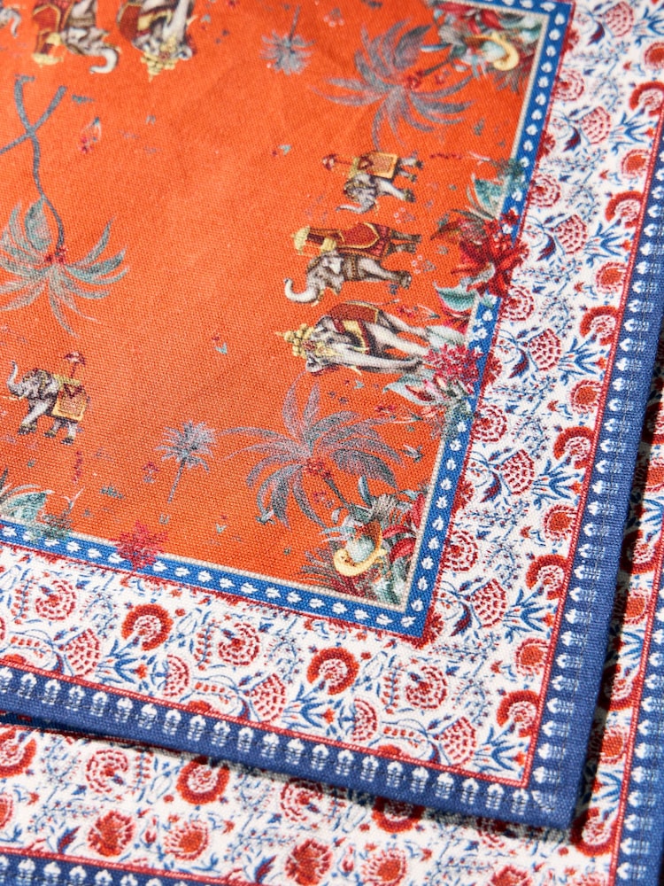 Joe Browns 4 Pack Red Serene Bohemian Placemats - Image 5 of 5 Joe Browns 4 Pack Red Serene Bohemian Placemats - Image 5 of 5