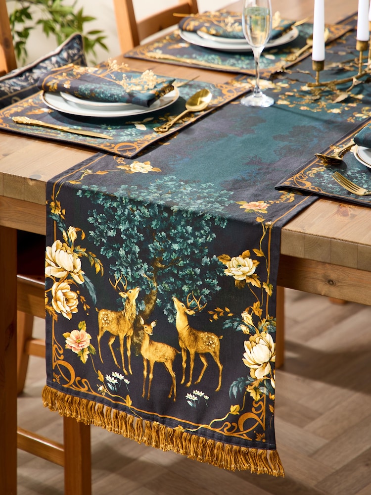 Joe Browns Green Forest Oasis Table Runner - Image 1 of 3 Joe Browns Green Forest Oasis Table Runner - Image 1 of 3