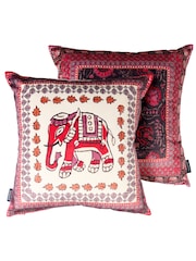 Joe Browns Purple Floral Bohemia Reversible Cushion - Image 3 of 6