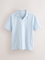 Azul claro - Short Sleeve Trophy Neck Pique Polo Shirt - Imagen 5 de 7