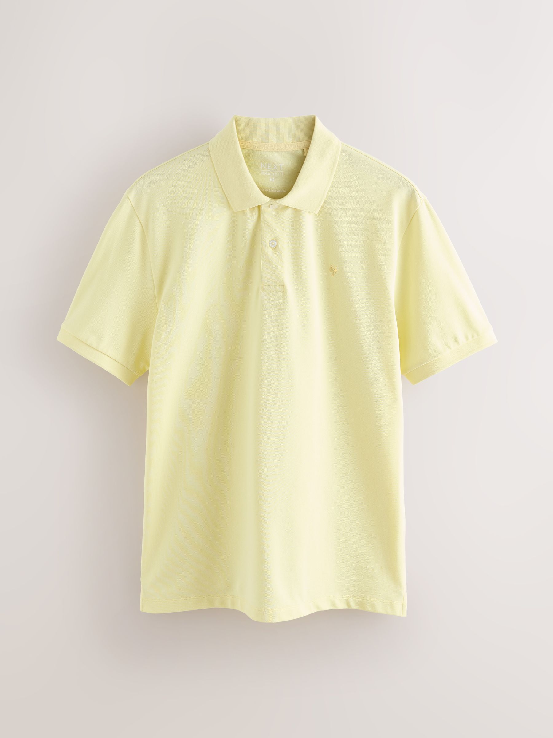 Buy Yellow Regular Fit Short Sleeve Pique Polo Shirt from Next USA