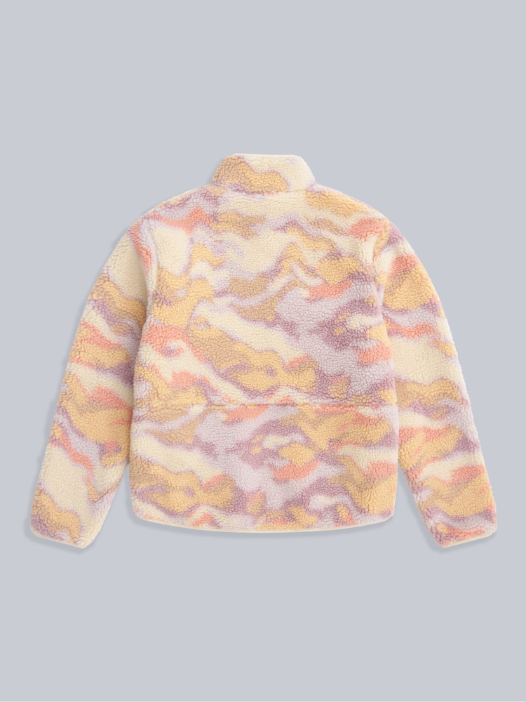Animal Pink Hennie men's Printed Borg Jacket - Image 2 of 5 Animal Pink Hennie men's Printed Borg Jacket - Image 2 of 5