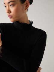 LK Bennett Sadie Fine Rib Frill Jumper - Imagem 3 de 3