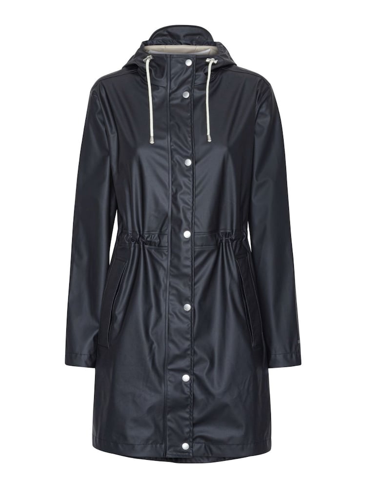 Ilse Jacobsen Cinched Waist Waterproof Parka Raincoat - Image 1 of 3 Ilse Jacobsen Cinched Waist Waterproof Parka Raincoat - Image 1 of 3