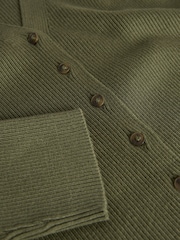 The Set 3 Pack V-Neck Buttoned Smart Longline Waisted Knit Cardigans Khaki/Chocolate Brown/Black - Image 8 of 8