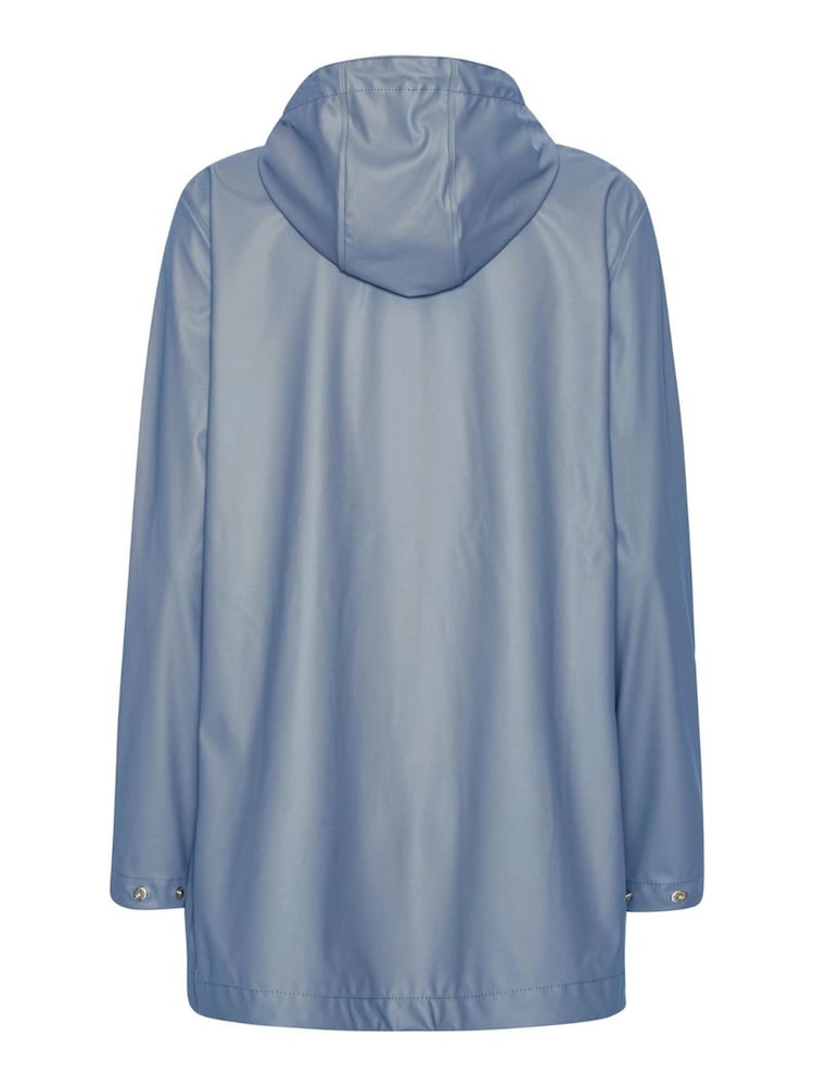 Ilse Jacobsen Straight Fit Lightweight Waterproof Rain Jacket - Image 2 of 3 Ilse Jacobsen Straight Fit Lightweight Waterproof Rain Jacket - Image 2 of 3