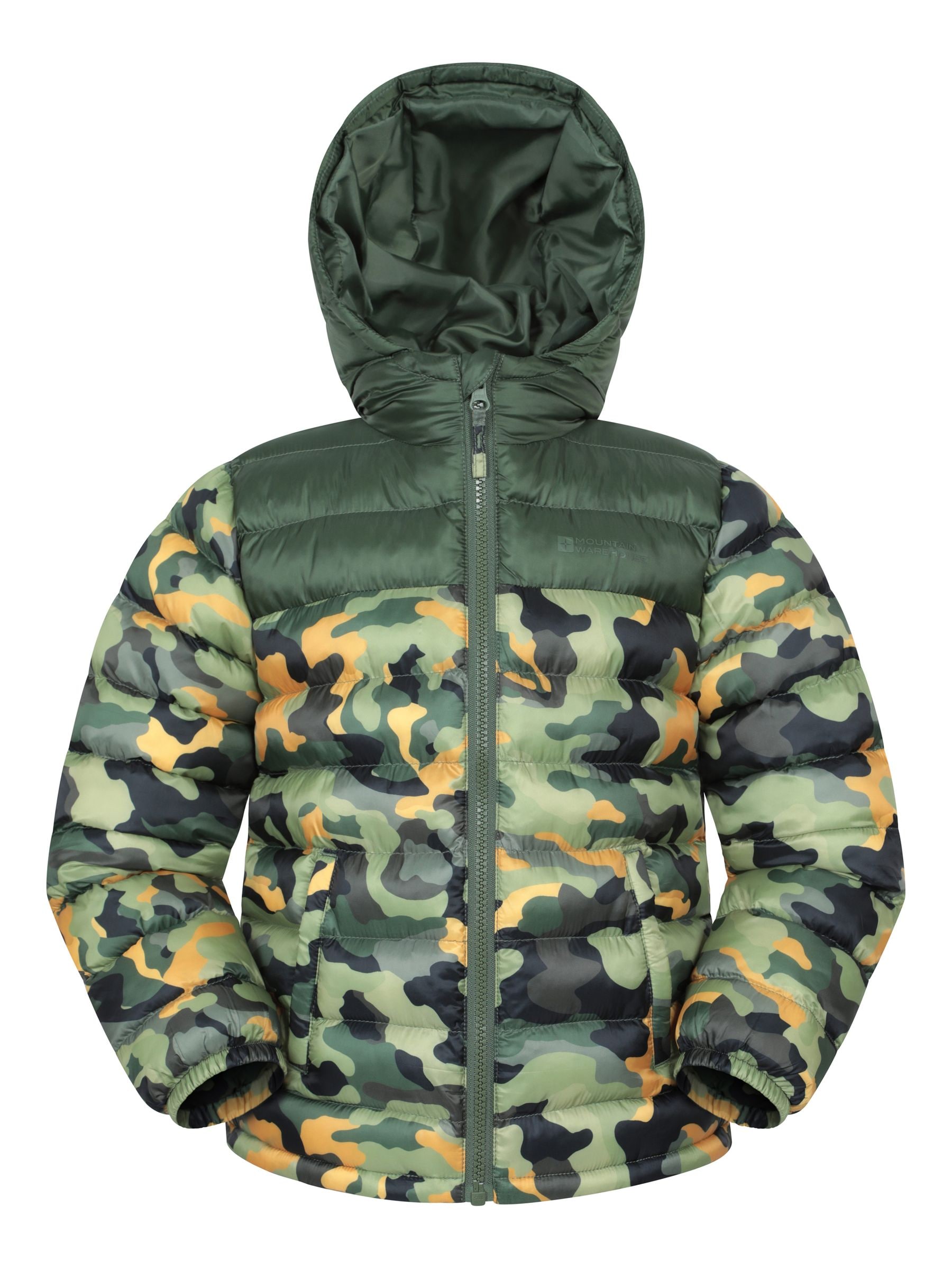 Mountain Warehouse Seasons Kids Padded Puffer Jacket | Water Resistant, Lightweight Coat with Hood for Boys & Girls, Insulated for Warmth, Suitable for School, Light Rain, Winter - Image 3