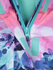 Mountain Warehouse Purple Printed Ski Jacket & Joggers Set - Image 8 of 13