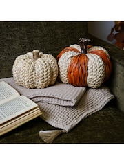 Widdop Orange Woven Leaves Pumpkin - Image 2 of 2