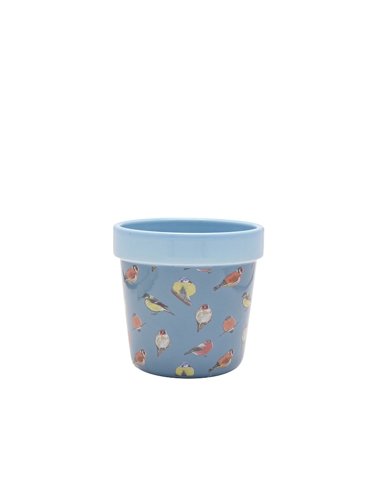 Widdop Set of 2 Blue Planters Birds - Image 3 of 3 Widdop Set of 2 Blue Planters Birds - Image 3 of 3