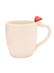 Widdop White Toadstool Mug & Saucer - Image 4 of 6