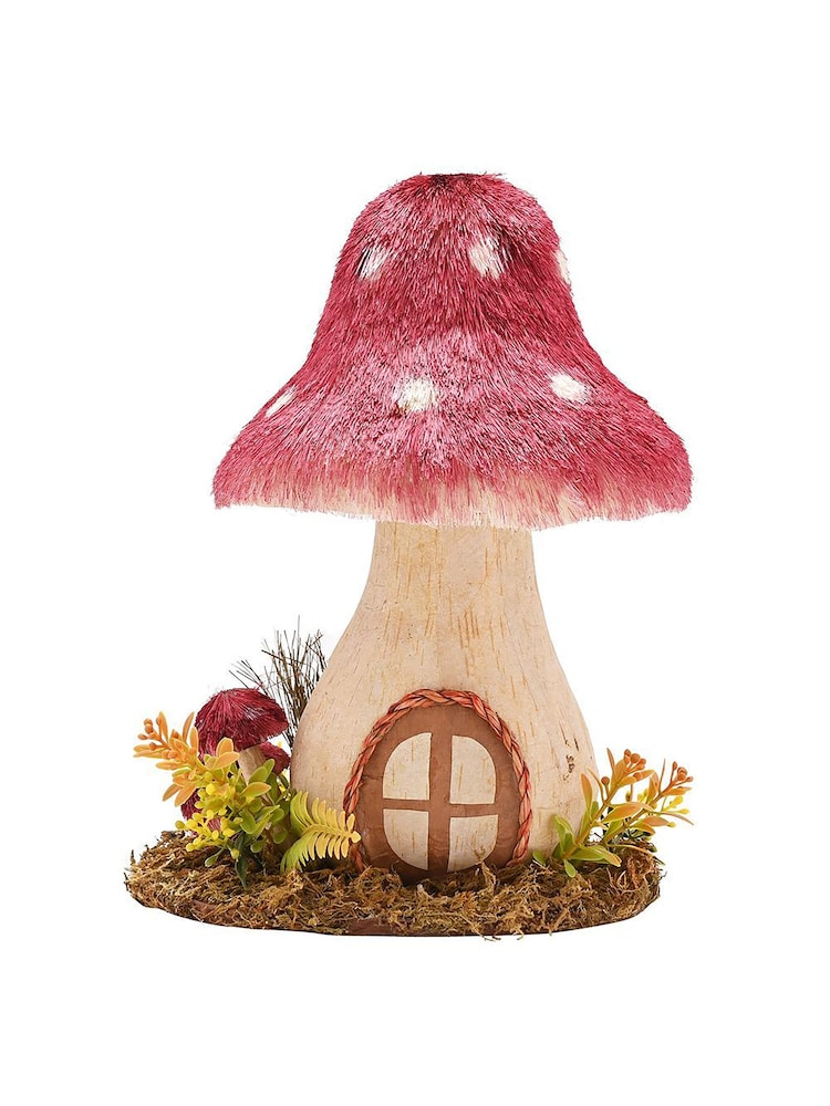 Widdop Red Natural Handmade Mushroom Ornament - Image 1 of 3 Widdop Red Natural Handmade Mushroom Ornament - Image 1 of 3