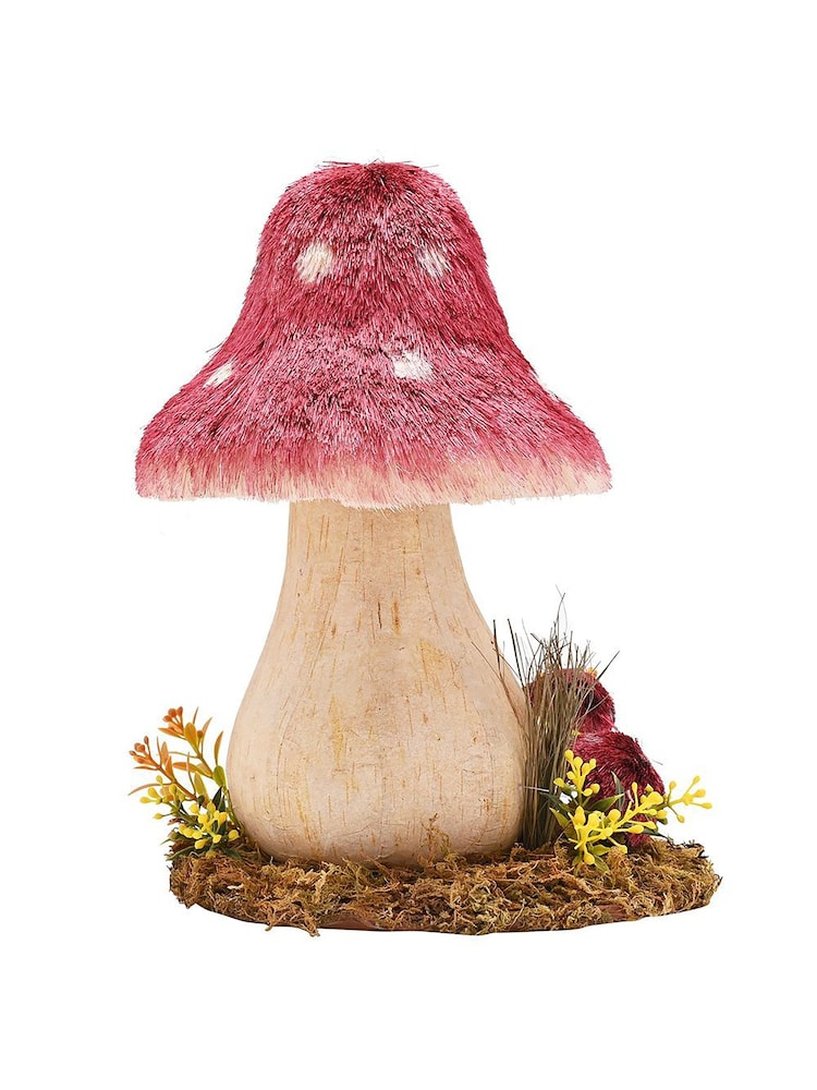 Widdop Red Natural Handmade Mushroom Ornament - Image 3 of 3 Widdop Red Natural Handmade Mushroom Ornament - Image 3 of 3