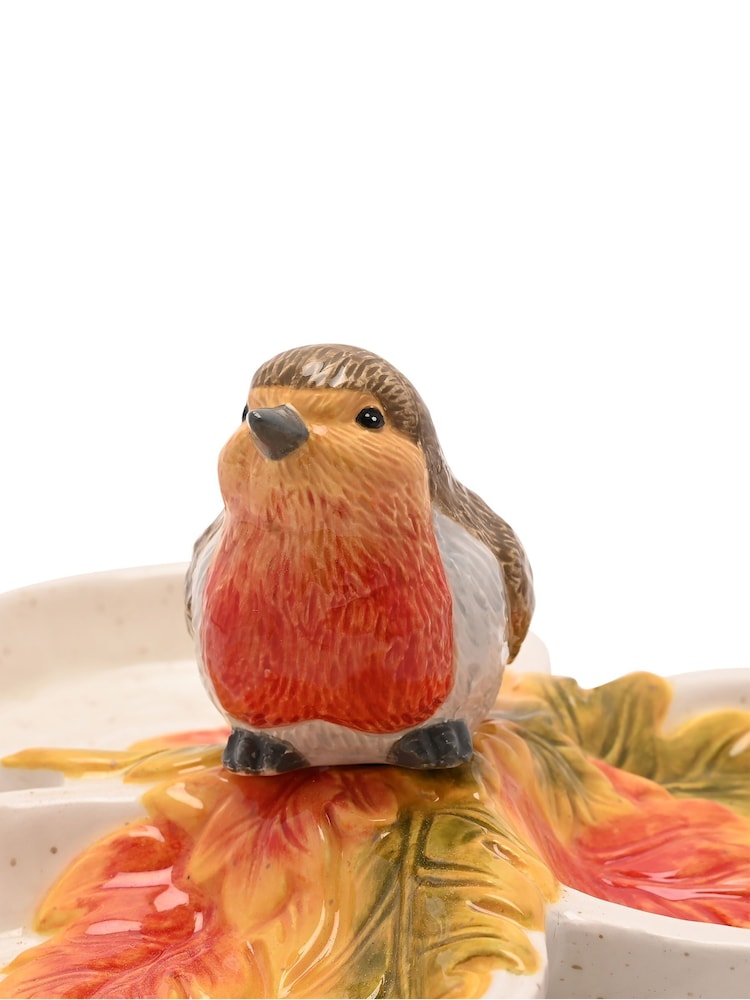 Widdop Orange Robin Triple Dish Serving Tray - Image 5 of 5 Widdop Orange Robin Triple Dish Serving Tray - Image 5 of 5