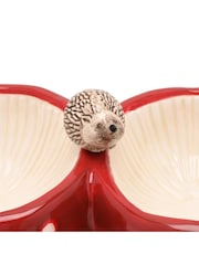 Widdop Red Toadstool & Hedgehog Triple Dish Serving Tray - Image 4 of 4
