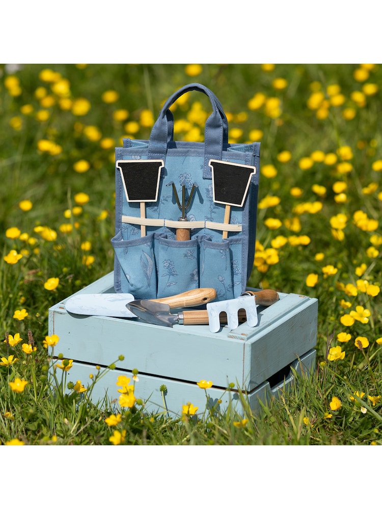 Widdop Blue Mini Tote Bag with Garden Tool Set - Image 5 of 5 Widdop Blue Mini Tote Bag with Garden Tool Set - Image 5 of 5