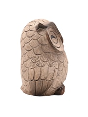 Widdop Brown Wood Effect Resin Owl Sleeping Ornament - Image 3 of 5