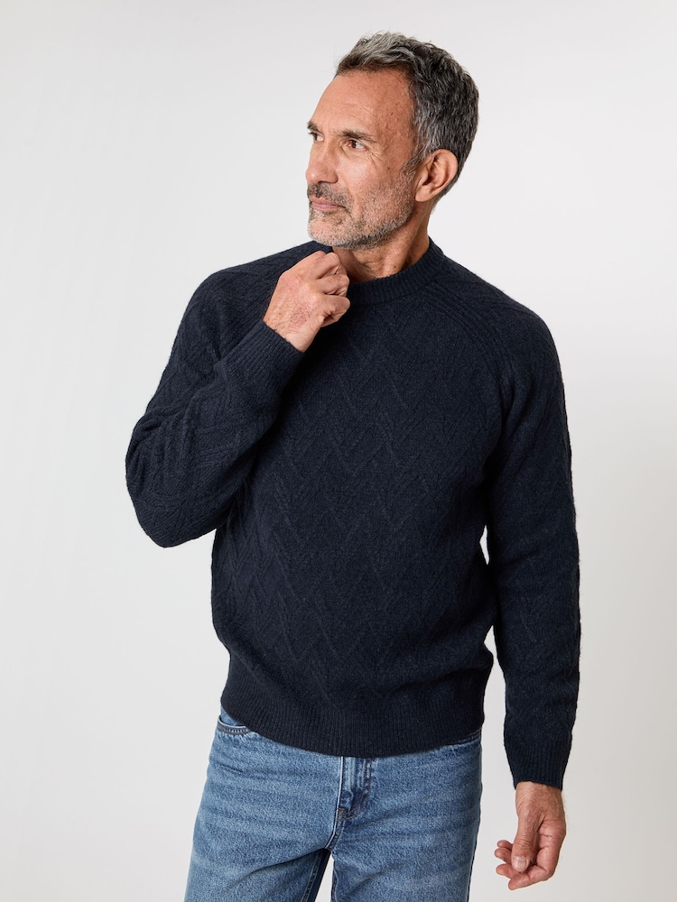 Saltwell Textured Knit Crew Neck Jumper - Image 1 of 4 Saltwell Textured Knit Crew Neck Jumper - Image 1 of 4