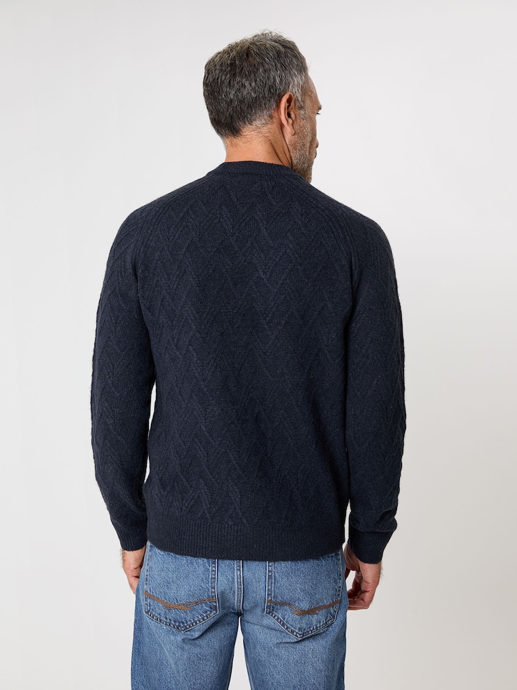 Saltwell Textured Knit Crew Neck Jumper - Image 2 of 4 Saltwell Textured Knit Crew Neck Jumper - Image 2 of 4