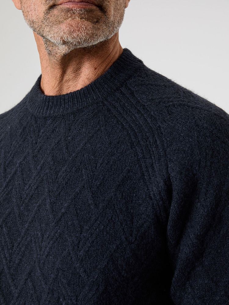 Saltwell Textured Knit Crew Neck Jumper - Image 4 of 4 Saltwell Textured Knit Crew Neck Jumper - Image 4 of 4