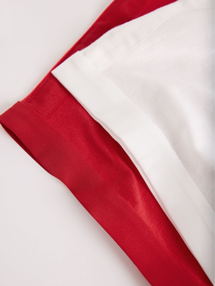 Love & Roses X2 Red and Ivory Crew Neck T-Shirt - Image 7 of 7