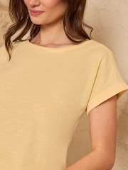 X3 White Navy And Yellow - Love & Roses 圓領 T 裇 - 圖片 6/8