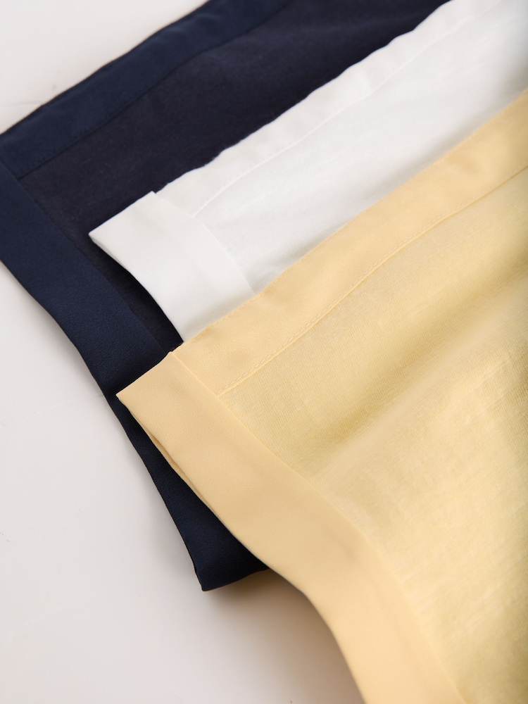 X3 White Navy And Yellow - Love & Roses 圓領 T 裇 - 圖片 8/8