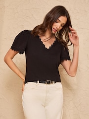 Love & Roses X2 Black And White T-Shirt - Image 3 of 7