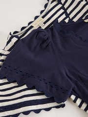 Love & Roses X2 Navy Blue and Stripe T-Shirt - Image 7 of 7