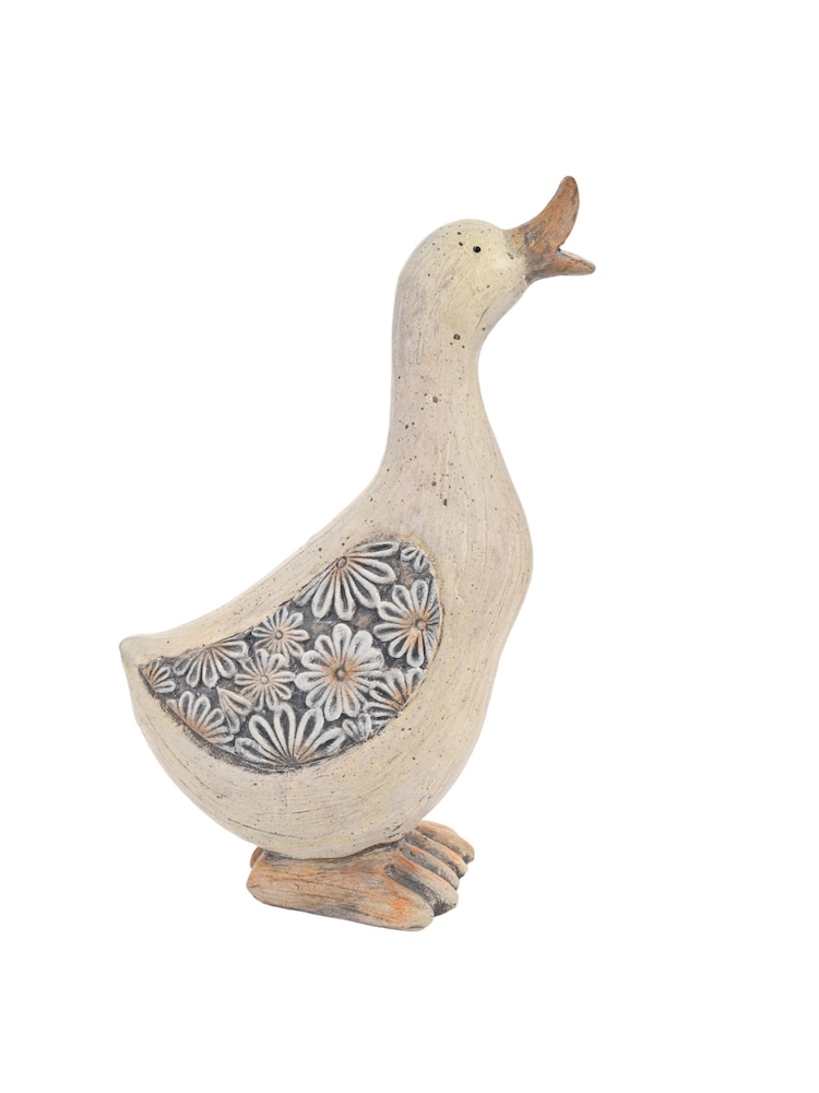 Widdop White Resin Duck Figurine - Image 1 of 2 Widdop White Resin Duck Figurine - Image 1 of 2