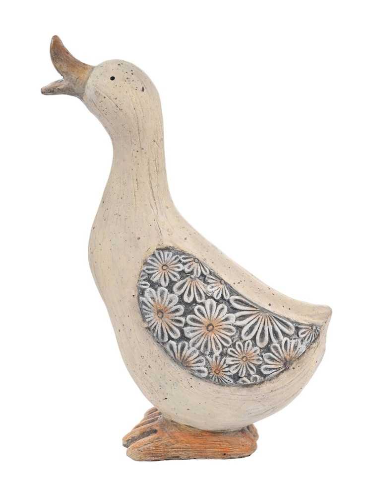 Widdop White Resin Duck Figurine - Image 2 of 2 Widdop White Resin Duck Figurine - Image 2 of 2