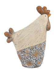 Widdop White Resin Chicken Figurine - Image 1 of 2