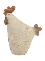 Widdop White Resin Chicken Figurine - Image 2 of 2