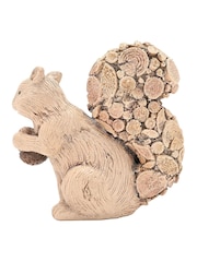 Widdop Brown Wood Effect Squirrel with Log Ornamnet - Image 5 of 5