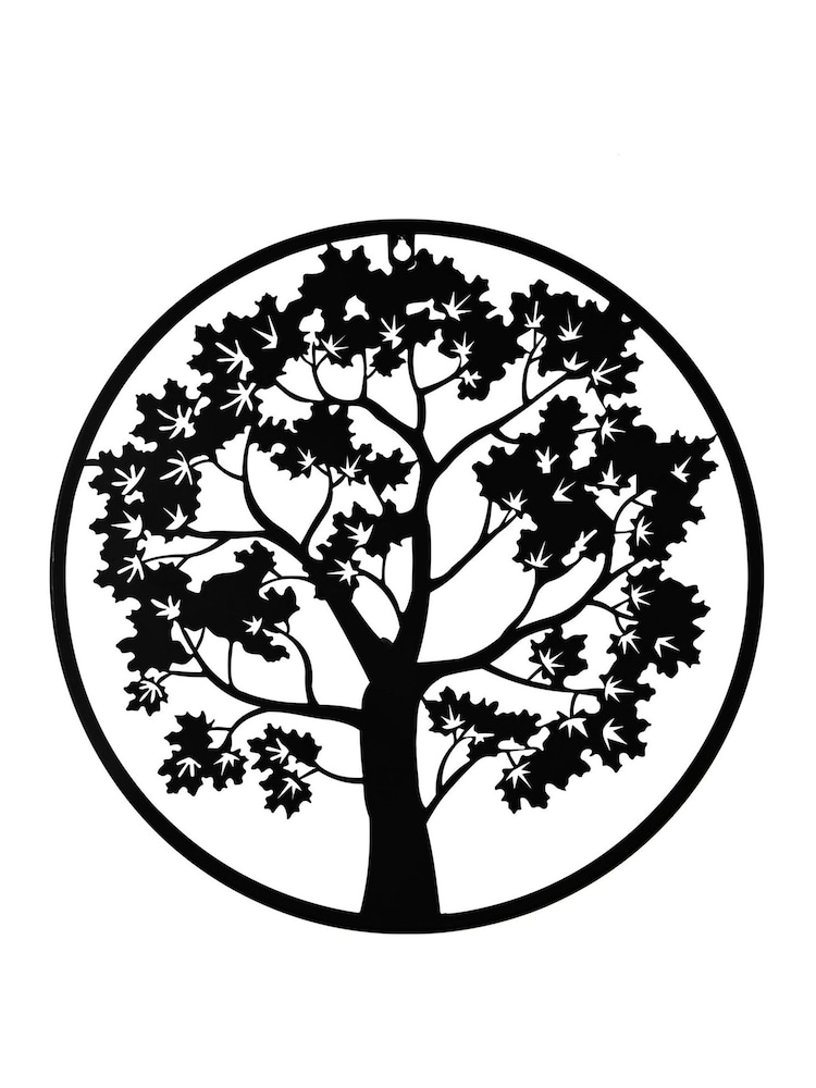 Widdop Black Metal Wall Art Tree - Image 1 of 1 Widdop Black Metal Wall Art Tree - Image 1 of 1