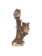 Widdop Brown 2 Owls On A Tree Ornament - Image 3 of 5