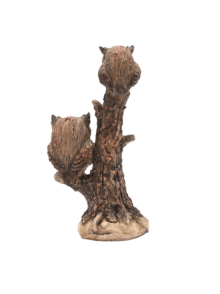 Widdop Brown 2 Owls On A Tree Ornament - Image 5 of 5