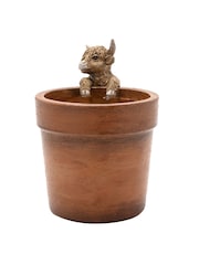 Widdop Brown Highland Cow Plant Pot - Image 4 of 5