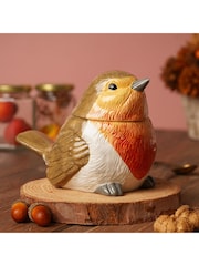 Widdop Brown Robin Storage Jar - Image 1 of 6
