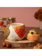 Widdop Brown Robin Storage Jar - Image 2 of 6