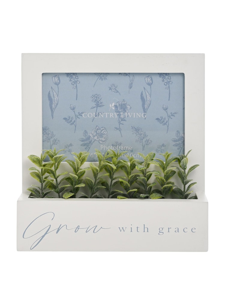 Widdop White Grow With Grace Wooden Photo Frame And Planter - Image 1 of 2 Widdop White Grow With Grace Wooden Photo Frame And Planter - Image 1 of 2