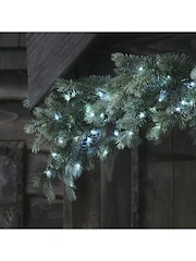 Lights4fun 1.5m Dual Colour Micro LED Christmas Garland - Image 2 of 6