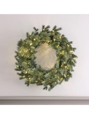 Lights4fun 50cm Dual Colour Micro LED Christmas Wreath - Image 6 of 6