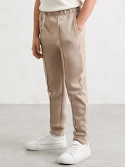 Reiss Stone Barnes Premium Interlock Cuffed Logo Joggers - Image 1 of 5