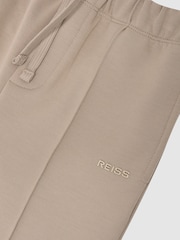 Reiss Stone Barnes Premium Interlock Cuffed Logo Joggers - Image 5 of 5