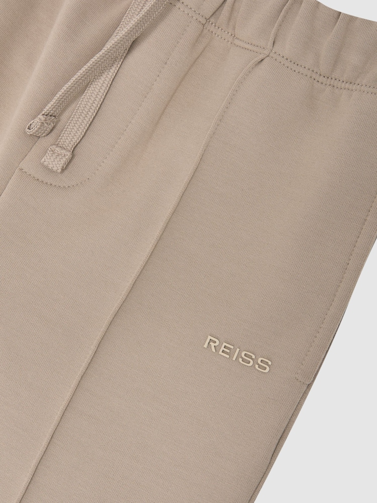 Reiss Stone Barnes Premium Interlock Cuffed Logo Joggers - Image 5 of 5
