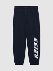 Reiss Navy Ruff Joggers - Image 2 of 4