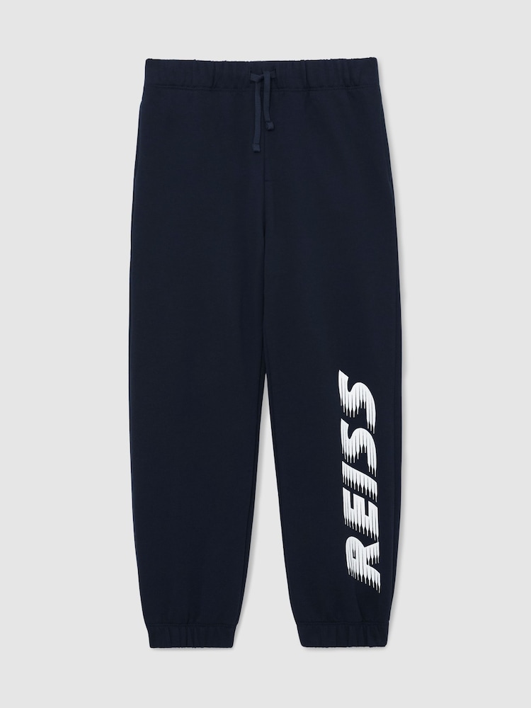 Reiss Navy Ruff Joggers - Image 2 of 4