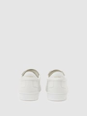 Reiss White Anders Leather Perforated-Detail Trainers - Image 4 of 5